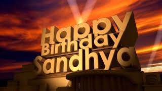 Happy Birthday Sandhya