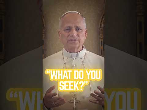 “What Do You Seek?” Pope Leo XIV’s Message to Young People #shorts #popeleoxiv