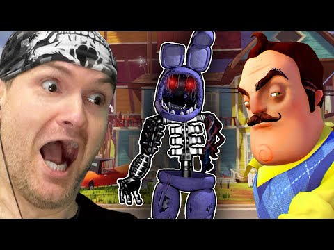 ПРИВЕТ СОСЕД СТАЛ БОННИ! И напугал меня до смерти ► Hello Neighbor #4