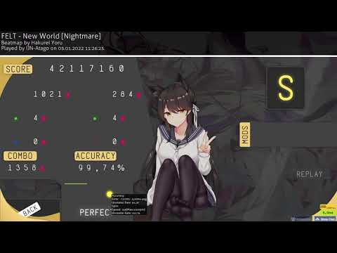 IJN-Atago | FELT - New World [Nightmare] - 99.74% FC - 403pp