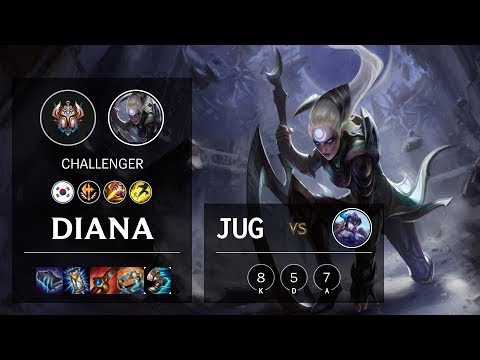 Diana Jungle vs Sejuani - KR Challenger Patch 10.6