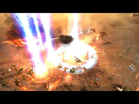 Blood Ravens vs Shadow Corps vs Orks - Bloodline Mod - Warhammer 40K Dawn Of War Soulstorm