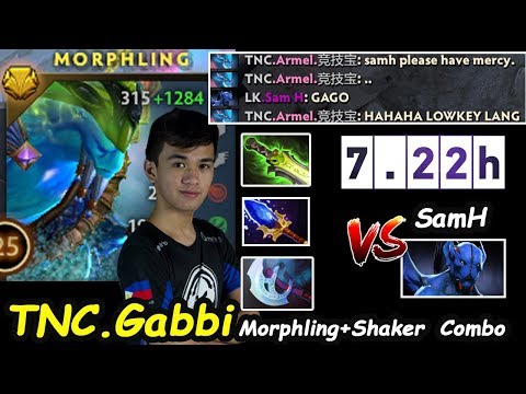 TNC Gabbi [Morphling] Carry Combo Earthshaker Vs SamH [Nightstalker] Dota 2 7.22 Gameplay