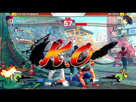 USF4 Semis @ Defend the North - PxP KIG ProblemX vs OG Shine [720p/60fps]