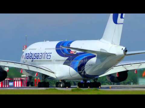 MALAYSIA AIRLINES (MAS) AIRBUS A380 TAKEOFF KLIA AIRPORT