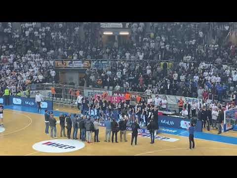 Dodjela pehara - Finale kupa Krešimira Ćosića 15.2.2020. Zadar-Cibona