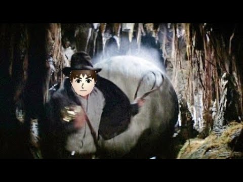 Raiders of the Lost Ark Boulder scene but it’s super smash Bros