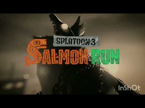 Splatoon 3 Salmon Run Next Wave Big Bertha Roar but it's Godzilla roar