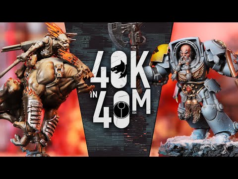 Release the Hounds! Space Wolves vs The Kroot. - Warhammer 40k in 40 minutes battle.