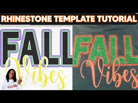 How to Create a Rhinestone Template in Silhouette Studio | Outline, Subtract & Arrange Tutorial