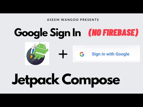 Sign-in with Google in Compose | No Firebase | Jetpack Compose | Google Sign in Kotlin @aseemwangoo