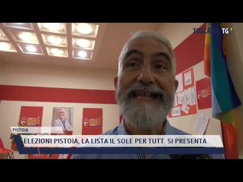 2022-05-30 PISTOIA - ELEZIONI PISTOIA, LA LISTA IL SOLE PER TUTT  SI PRESENTA