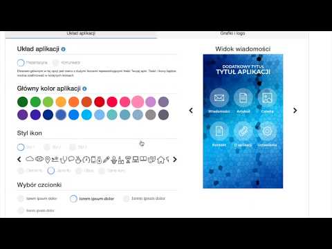 Kreator aplikacji mobilnej mProfi.pl - kroki 1 i 2