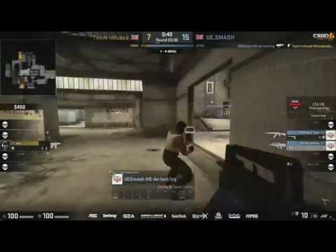 HS with the triple to close the map - Infused vs UE.Smash on cache - ESL UK Premiership