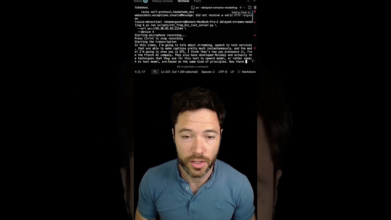 Streaming Speech to Text Models - Kyutai vs Whisper