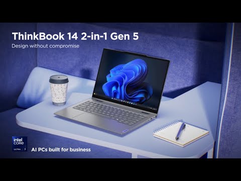 Lenovo ThinkBook 14 2-in-1 G5 IAU 21SQ002QFW Ultra 7 255U 16GB 1.0TB Intel Graphics No OS Luna Grey