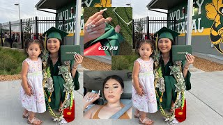 GRADUATION GLO UP : NAILS , MAKEUP , OUTFIT |PREGNANT AT 15🦋💕 ( I DID IT 🥳 ) 🎓