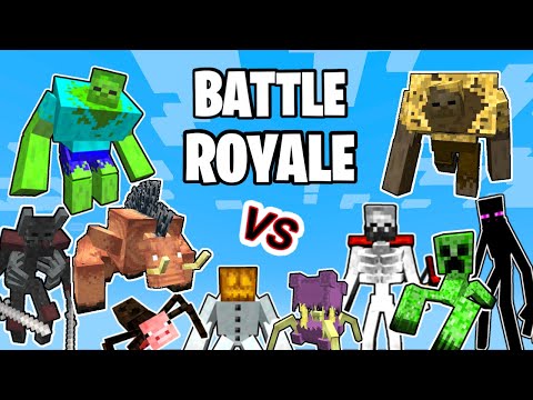 Battle Royale in Minecraft | Mutant Beasts and More Mutants in Minecraft