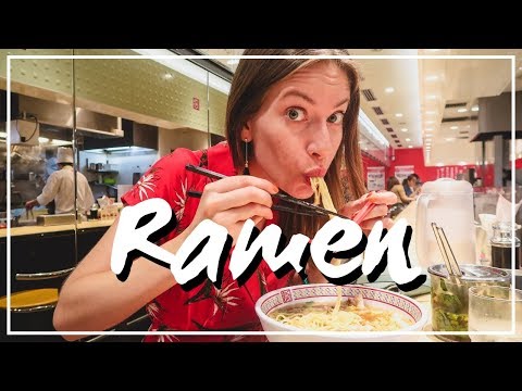 在日本大阪嘗試拉麵的樂趣 (Trying Ramen Noodles in Osaka, Japan)