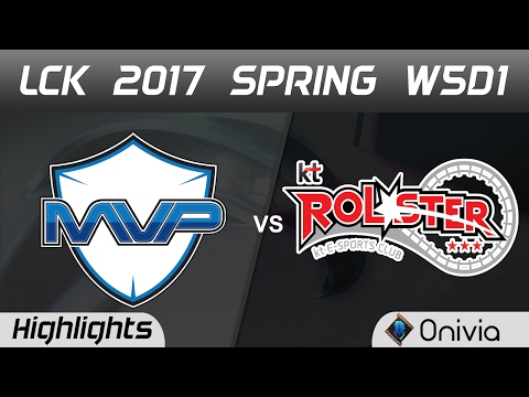 MVP vs KT Highlights Game 2 LCK Spring 2017 W5D1 MVP vs KT Rolster