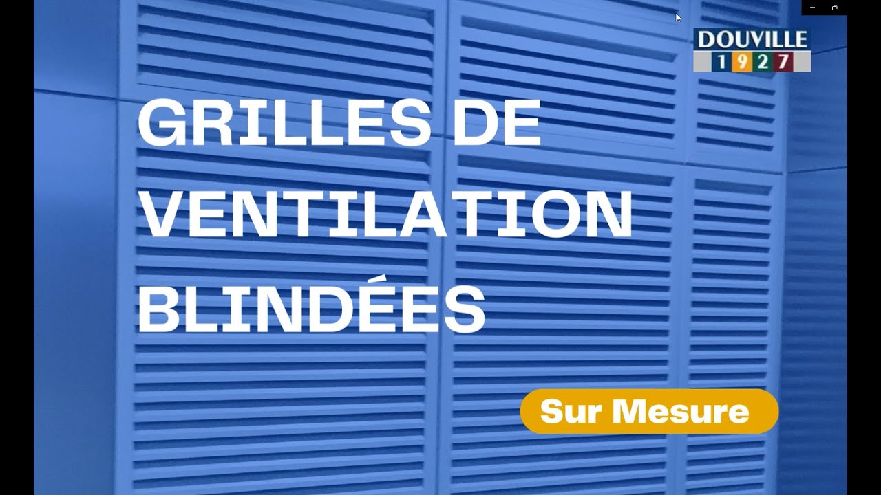Grilles de Ventilation en acier blindées de grande dimension Douville 1927