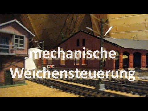 Auwiesen Gleisbau - mechanische Weichensteuerung