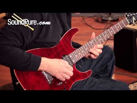 Anderson Angel Cajun Red with Binding Electric Guitar Demo