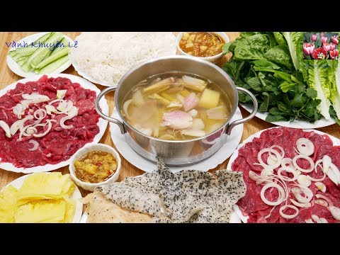 BÒ NHÚNG GIẤM / LẨU BÒ - Bí quyết để Thịt Bò KHÔNG bị dai - Cách pha nước Chấm by Vanh Khuyen