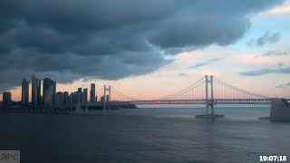 태풍이 지나간 뒤 광안대교, 노을 After the typhoon 2023-08-10