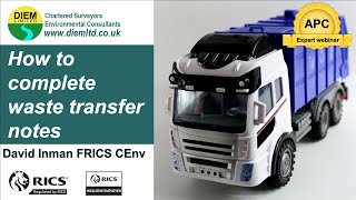 How to complete waste transfer notes guide