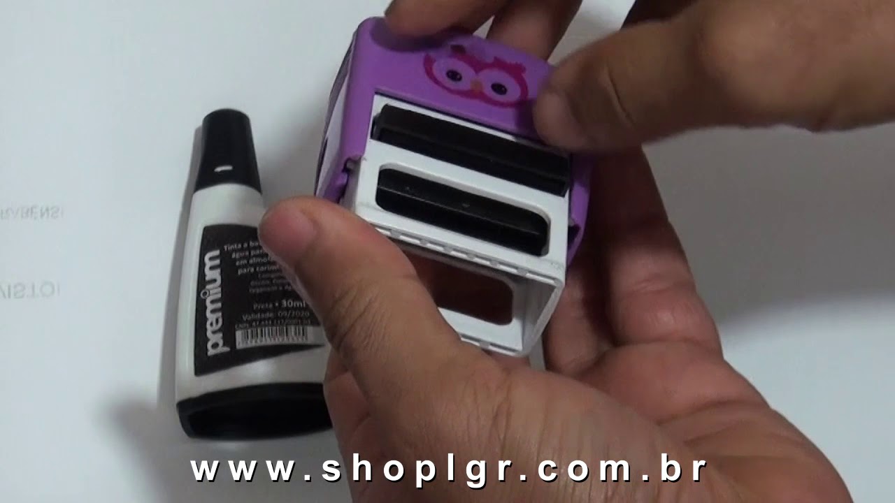 Como colocar tinta no carimbo, e qual a tinta ideal