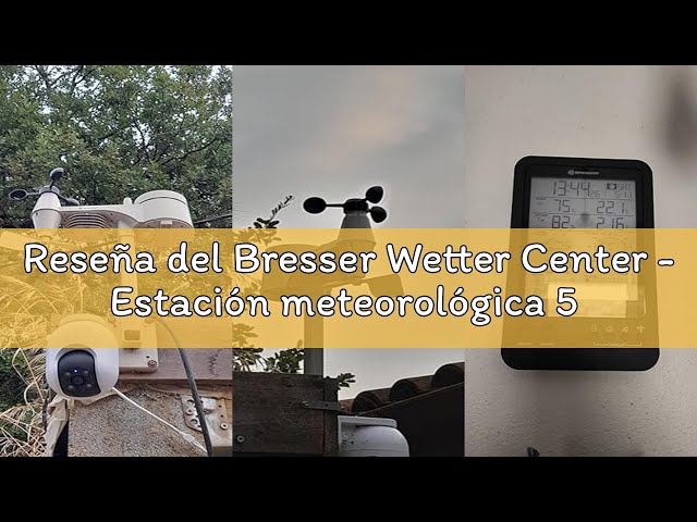 Vídeo relacionado con Bresser Wetter Center - Estación meteorológica 5 en 1, Negro