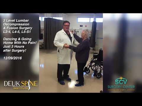 Deborah 3 Level Lumbar Decompression & Fusion Surgery Dancing & Going Home With No Pain