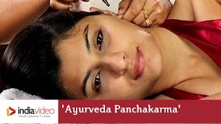 Ayurveda treatment demonstration