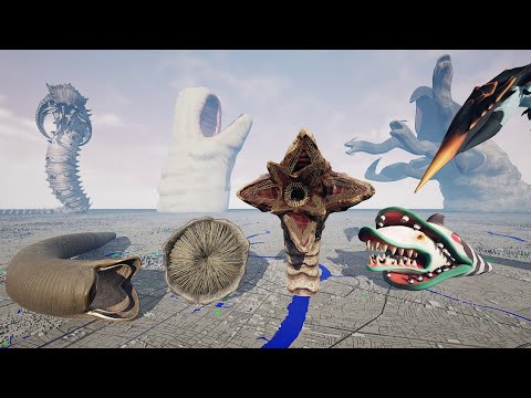 Monster Sandworm Size Comparison | Sandworm Size Comparison 3D