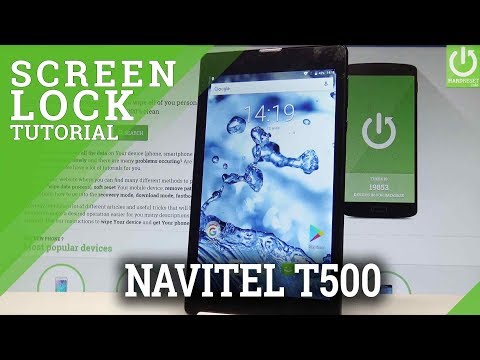 How to Set Up Screen Lock in NAVITEL T500 3G - Add Pattern Lock |HardReset.Info
