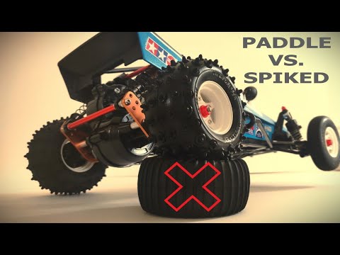 Tamiya Grasshopper - Paddle Vs Spiked Tyres