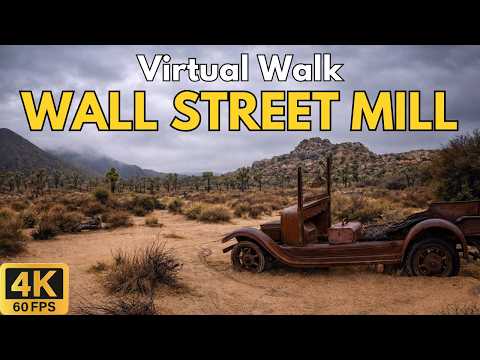 4K Treadmill Virtual Walk – Wall Street Mill Trail at Joshua Tree | 48-Min Scenic Desert History POV