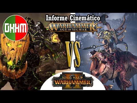 Batalla Cinemática Total War Warhammer 2: Seraphon Vs Orruk Warclans