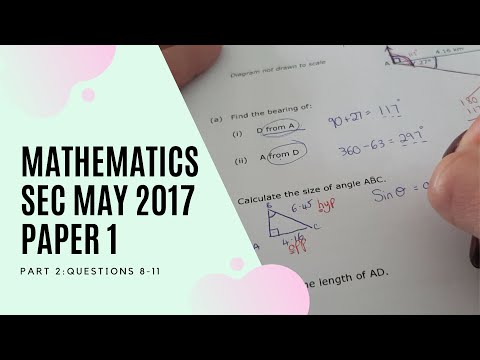 May 2017 Maths SEC Paper 1 (Part 2):  O'level Pastpaper Walkthrough - Ms. Ramona Galea