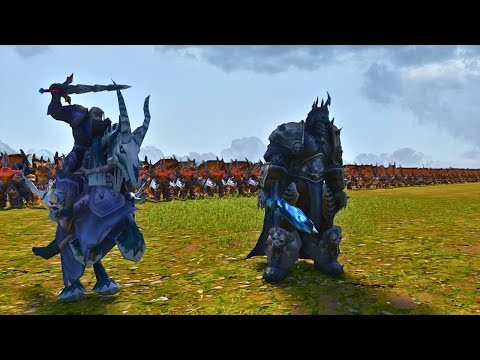 SAURON'S NEW ALLIANCE THE LICH KING & DEATH KNIGHT - WARHAMMER 40K - Ultimate Epic Battle Simulator