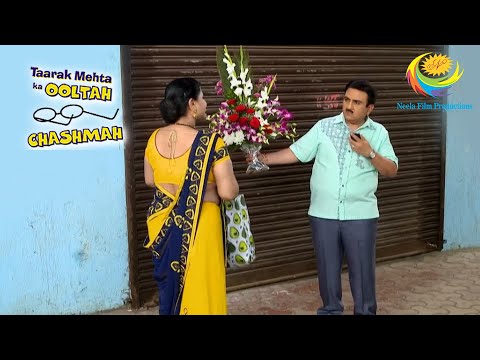 A Lady Takes Jetha's Photo With A Bouquet | Taarak Mehta Ka Ooltah Chashmah | Jetha Rocks