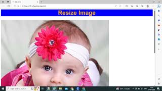 How to resize image in HTML & CSS