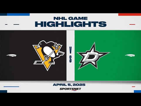 NHL Highlights | Penguins vs. Stars - April 5, 2025