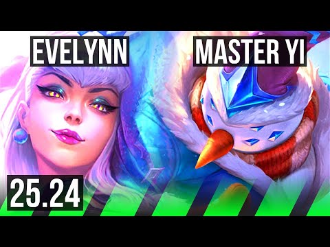 EVELYNN vs MASTER YI (JGL) | Good KDA: 15/1/4 | EUNE Master | 25.24