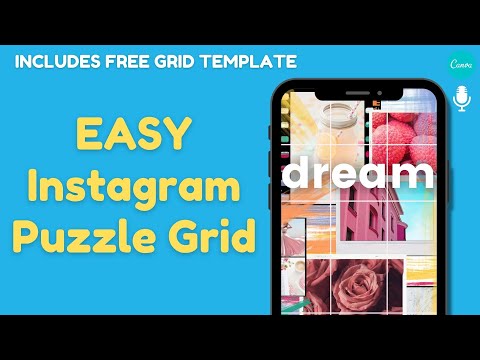 How to create an Instagram Puzzle Feed Layout | Easy Canva Tutorial!