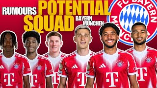 FC Bayern München Potential Squad 2026 | FC Bayern Munich Squad Based on Latest Transfer Rumours