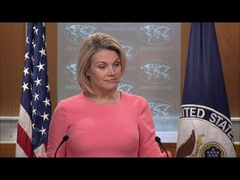 部局プレスブリーフィング 2018年8月9日 (Department Press Briefing - August 9, 2018)