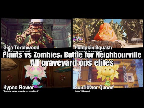Plants vs Zombies: Battle for Neighbourville|All graveyard ops elites