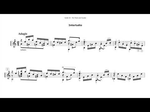 Roberto Di Marino - Suite III for Flute and Guitar - (2-4) Interludio